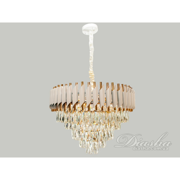 Сучасна кришталева люстра Diasha 1013-600WH-GG