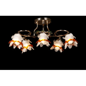 Люстра с плафонами  L304/4+1 (FGD+BRN) Splendid-Ray
880186