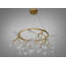 Шляхетна підвісна люстра "Світлячок", 36 ламп, золото сатин Diasha Y887-36CGD