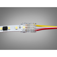 Конектор для SMD та COB стрічки 8mm Diasha PCON3pin/CAB-8mm-clear