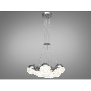 Сучасна світлодіодна люстра підвіс, 120W, хром Diasha 2379HR