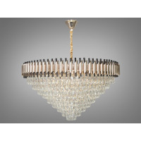 Люстра в зал большая хрустальна 100см 26 ламп Е14 201202/1000SGD+BK