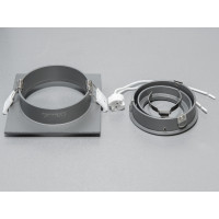 Квадратний поворотний точковий алюмінієвий світильник, сірий Diasha PMR-201-S-GR