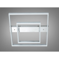 Світлодіодна стельова люстра чорна 120W чотири квадратні плафони Diasha 2547NEWHRdimmer