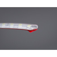 LED стрічка 220в, 120шт/м, герметична, 8мм, холодний Diasha P220-3535-120-CW-65-8