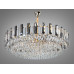 Шикарна кругла кришталева люстра підвісна, 18 ламп, срібного кольору Diasha 8805-950SG