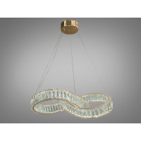 Чарівна кришталева світлодіодна люстра на тросах, 110 Вт, золото Diasha 536/600G