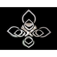 LED люстры потолочные с пультом Diasha 8073/4+4BK LED 3color dimmer