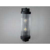 Сучасний настінний світильник на 2 лампи, чорного кольору Diasha F3818BK