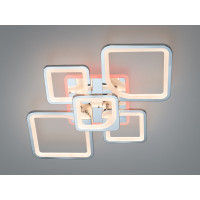 Пристельова LED люстра Серія 8060 хром пульт дімер підсвітка 95Вт Diasha 8060/2+3HRLED3colordimmer