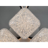 Люстра стельова Diasha LED біла чорна 130W димер Diasha 2568WH+BKDIMMER