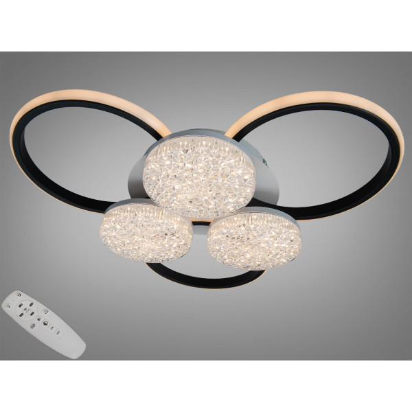 Люстра LED Diasha біло-чорна 82W пульт 3+3 Diasha 2562WH+BKDIMMER