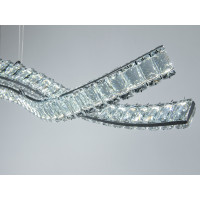 LED підвісна люстра 100Вт золото з пультом Diasha D8947/1200-2CH