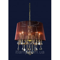 Люстра подвесная абажурная Levistella 7205005GD-5GD BROWN Люстра подвесная абажурная Levistella 7205005GD-5GD BROWN