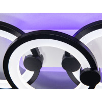 ЛЕД люстра кільця з пультом, дімером, підсвічуванням, 65W, біла Diasha H8022/2+2BKLED3colordimmer