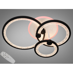LED люстра с пультом 55W Diasha 8180/3BKLED3colordimmer