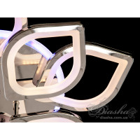 Cветодиодная люстра потолочная с пультом Diasha S8073/4+4HR LED 3color dimmer 