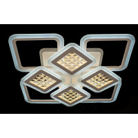 LED люстра светильник с пультом и подсветкой Linisoln 2723-4+4A WH
