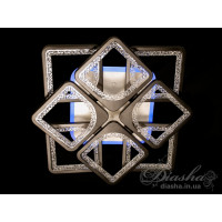 Потолочная светодиодная люстра с пультом и ночником Diasha MX2557/4+4BK LED 3color dimmer 