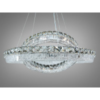 Кришталева світлодіодна люстра-підвіс, 60W Diasha MD6027/600+400HR