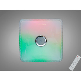 Смарт LED люстра біла 80 Вт RGB з Bluetooth Diasha DB-8501C/500x500RGB+MP3