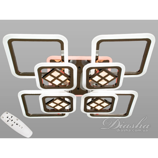 Светодиодная люстра в зал Diasha A8190/4+4LED3colordimmer