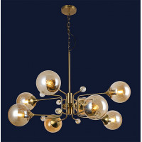 Люстра с шарами молекула Levistella 761V1026-6 BRZ+WH