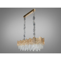 Хрустальная люстра 10 ламп, золото Diasha D888-900x300