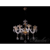 Велика кришталева люстра Diasha 5011/8G