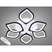 Led люстра в зал до 17 метров цвет чорный Diasha S8073/3+3BKLED3colordimmer