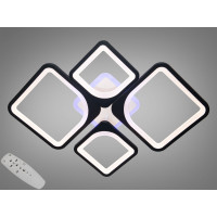 Потолочная светодиодная люстра с пультом и подсветкой Diasha 8060/2+2BK LED 3color dimmer 