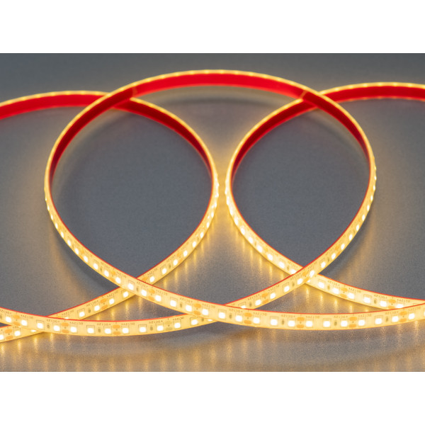 LED стрічка 12В, 120 шт/м, герметична, 8мм, теплий Diasha P12-2835-120-WW-68-8/10