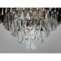 Хрустальная люстра в зал 9 ламп Diasha 9001-500BK+SGD