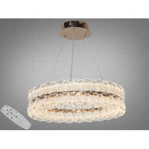 Підвісна люстра Diasha LED золото пульт 78Вт Diasha 9889/500G