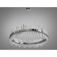 Солідна підвісна світлодіодна люстра з кришталю для вітальні, 195 Вт, хром Diasha 836/800CH