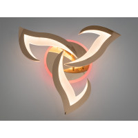 Стельова світлодіодна люстра з пультом, димером, 45W, хром Diasha 8146/3GLED3colordimmer