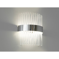 Сучасний лед настінний світильник, 18 ват, бра хромоване Diasha 7002/2WCH