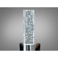 Стильне світлодіодне бра в вітальню, 6 Вт, хром Diasha F3068SV