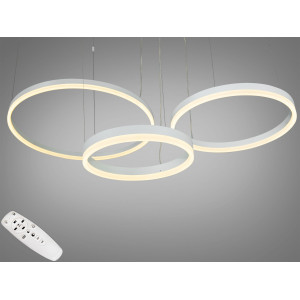 Оригінальна новинка, світлодіодна люстра на тросах, 105 Вт, біла Diasha 1029-600+400+300WH