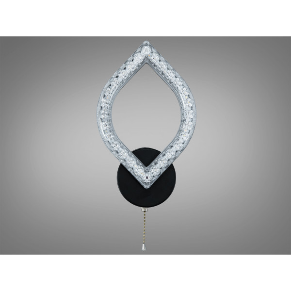 LED настінне бра чорне 17 Вт CCT ланцюжок Diasha MX4773/1BK