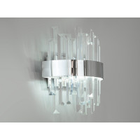 Настінний світильник бра LED 836-2CH хром 18 Вт три кольори світла кришталь Diasha 836/2CH