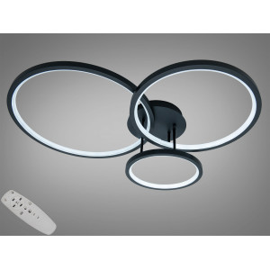 LED люстра 11 квадратів білий чорний 65Вт пульт Diasha 2556BKdimmer