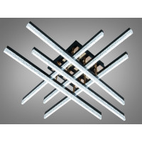 Стельова світлодіодна люстра MX7805 біла 75W три акрилові кільця Diasha SX1011/6BK