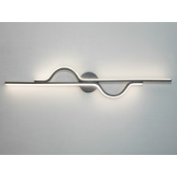 Стильний лінійний світлодіодний світильник на стіну, 36 Вт, чорний Diasha 9101/800BK