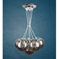 Люстра молекула в стиле лофт Levistella 756PR150F-6 CR+BK