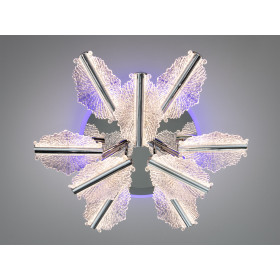 LED люстра хром пульт димер 95 Вт 9 елементів Diasha S25106/6+3HRLED3colordimmer