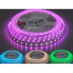 Світлодіодна стрічка 12В, 60діодів на метр, 10мм, RGB Diasha P12-5050-60-RGB+WW-20-10