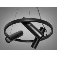 Підвісна люстра Loft D1332-D чорна 6 ламп Diasha D1332/D450BK