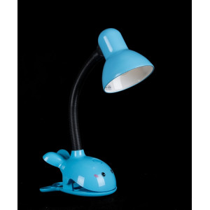 Настольная лампа на прищепке синяя Splendid-Ray 284021