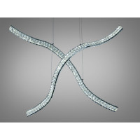 LED підвісна люстра 100Вт золото з пультом Diasha D8947/1200-2CH